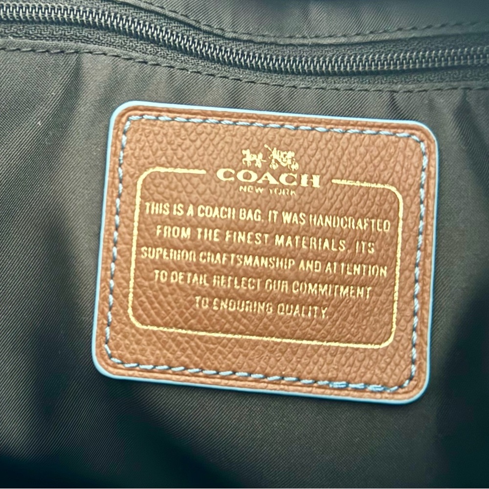 Coach Sawyer Signature Mineral Blue Diaper Bag - Maturnity - Picture 12 of 14